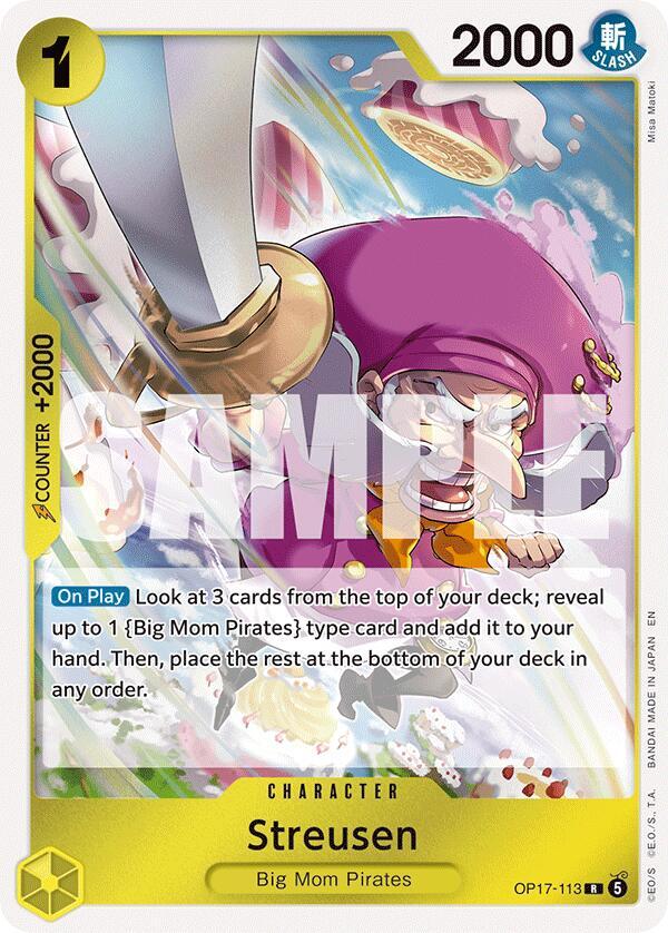 Streusen (113) - OP17-113 - Rare Foil (Inglés Foil NM)