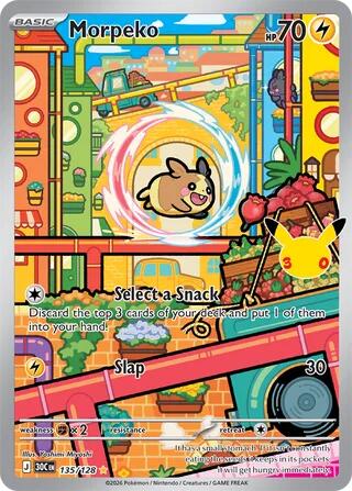 Morpeko - 135/128 - Illustration Rare (Inglés Foil NM)