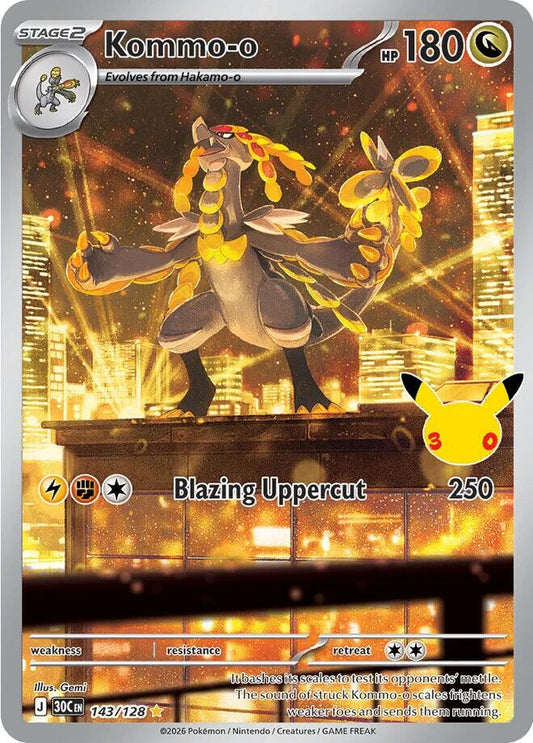 Kommo-o - 143/128 - Illustration Rare (Inglés Foil NM)