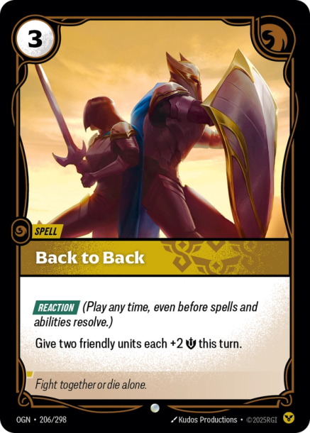 BACK TO BACK - OGN-206/298