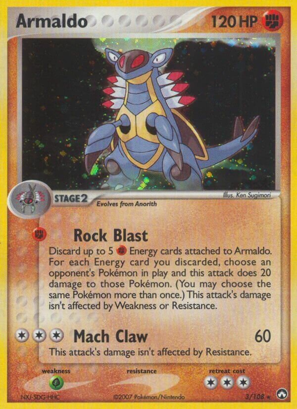 Armaldo - 3/108 - Rare Holo (Inglés Foil LP)
