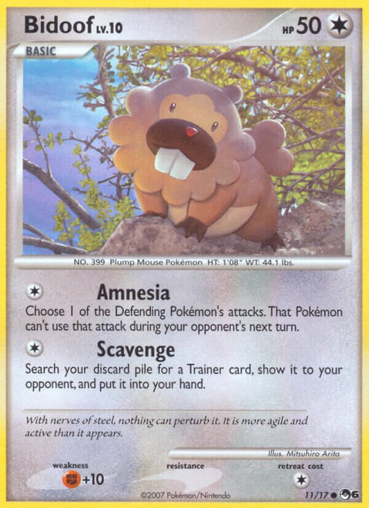 Bidoof - 11/17 - Common (Inglés LP)