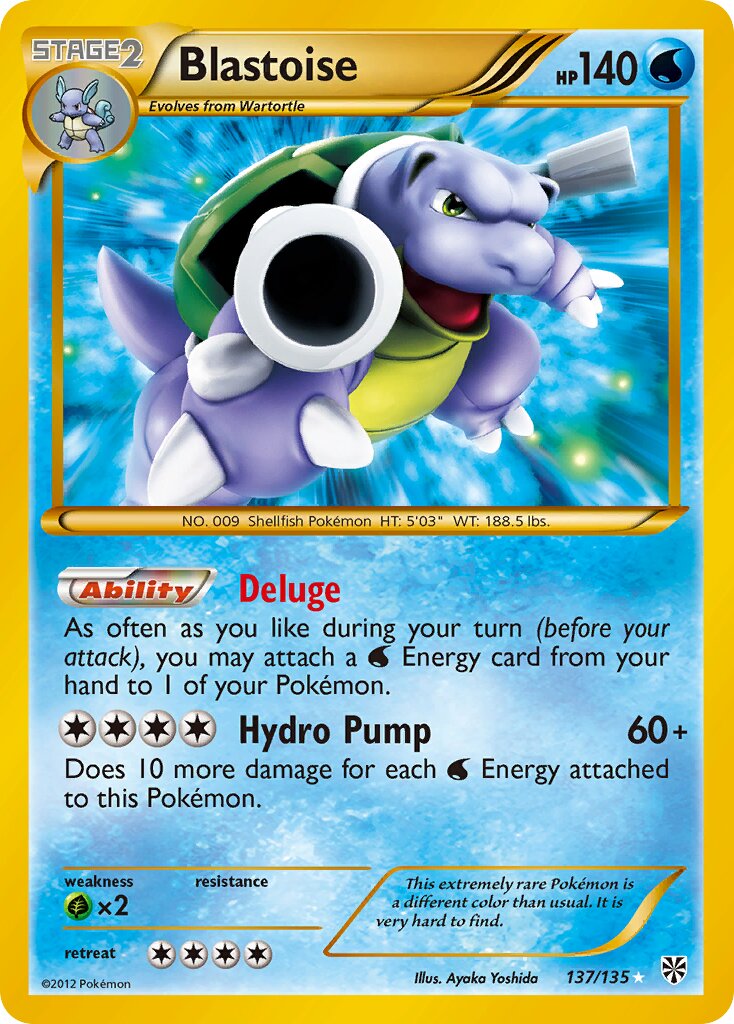 Blastoise - 137/135 - Rare Secret (Inglés Foil MP)