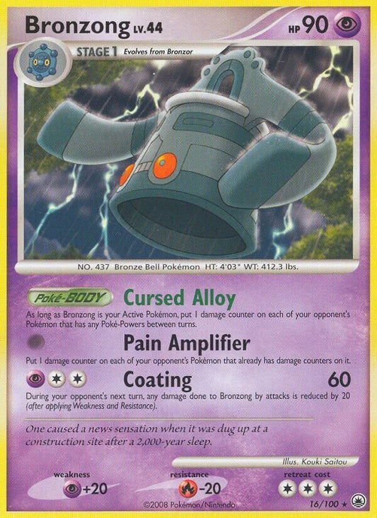 Bronzong - 16/100 - Rare (Inglés Reverse Holo MP)