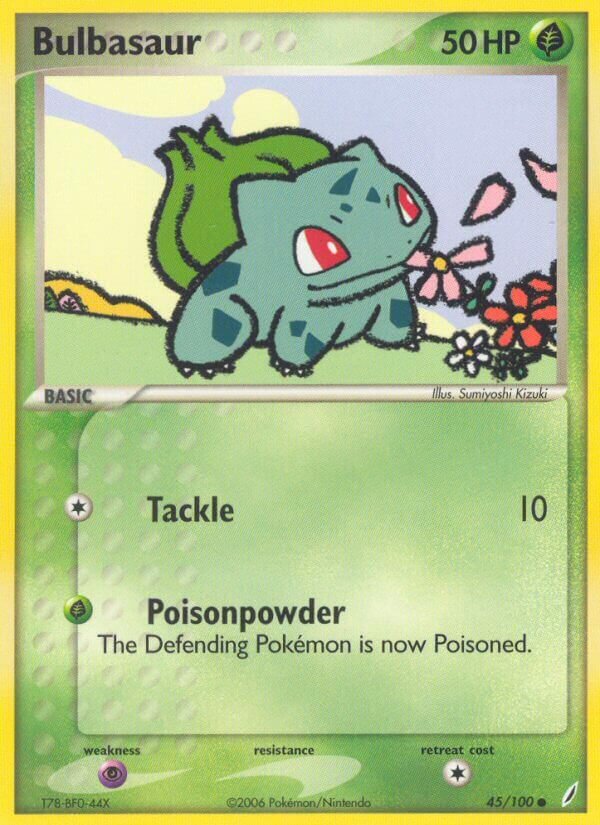 Bulbasaur - 45/100 - Common (Inglés NM)