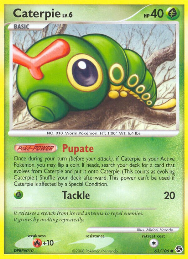 Caterpie - 63/106 - Common (Inglés Reverse Holo MP)