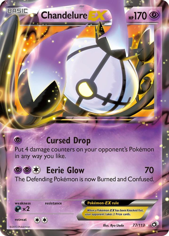 Chandelure-EX - 77/113 - Rare Holo EX (Inglés Foil LP)