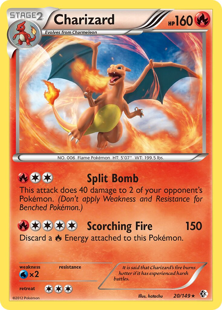 Charizard - 20/149 - Rare Holo (Inglés Foil NM)