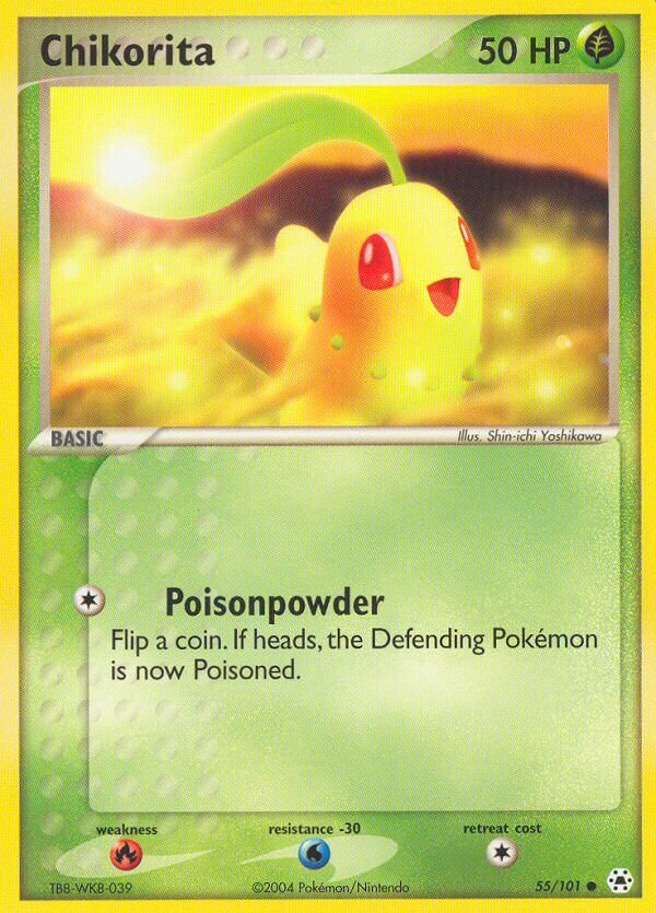 Chikorita - 55/101 - Common (Inglés LP)