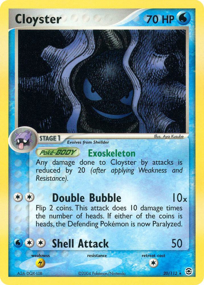 Cloyster - 20/112 - Rare (Inglés DMG)