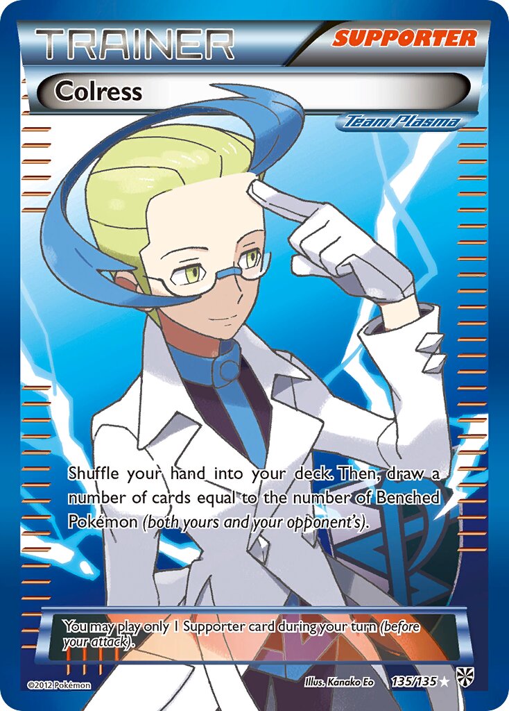 Colress - 135/135 - Rare Ultra (Inglés Foil DMG)