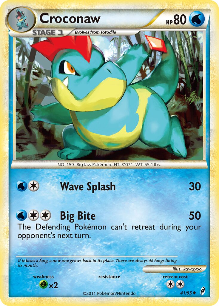 Croconaw - 41/95 - Uncommon (Inglés MP)