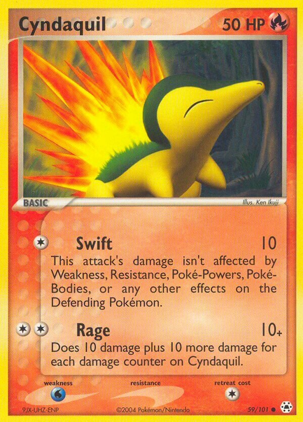 Cyndaquil - 59/101 - Common (Inglés LP)