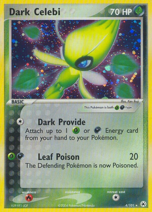Dark Celebi - 4/101 - Rare Holo (Inglés Foil DMG)
