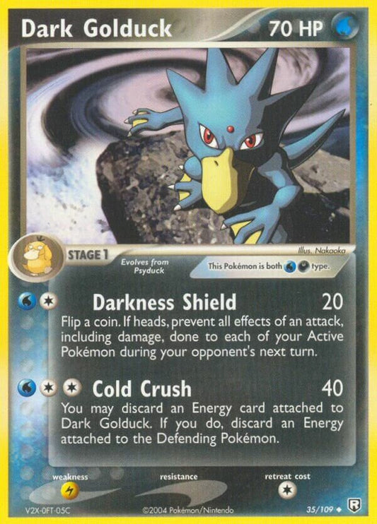 Dark Golduck - 35/109 - Uncommon (Inglés Reverse Holo LP)