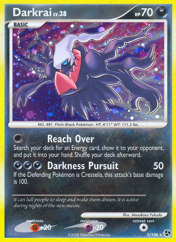 Darkrai - 3/106 - Rare Holo (Inglés Foil MP)