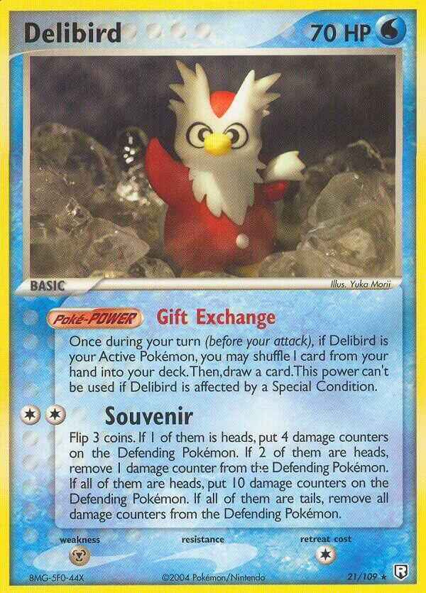 Delibird - 21/109 - Rare (Inglés DMG)