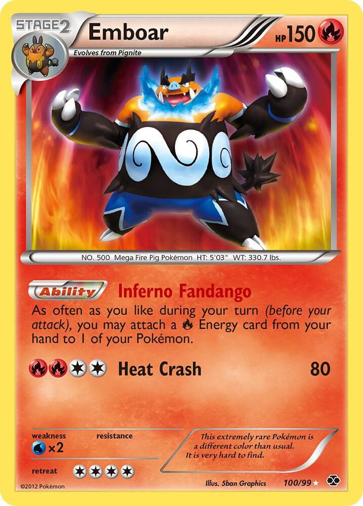 Emboar - 100/99 - Rare Secret (Inglés Foil LP)