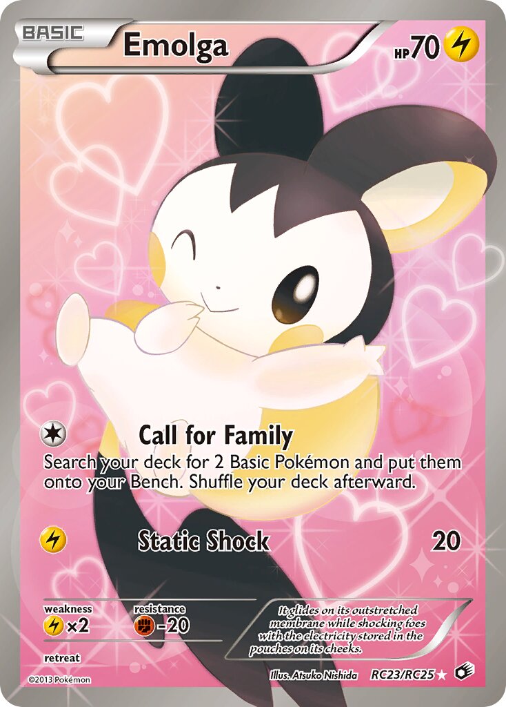 Emolga - RC23/RC25 - Rare Ultra (Inglés Foil MP)