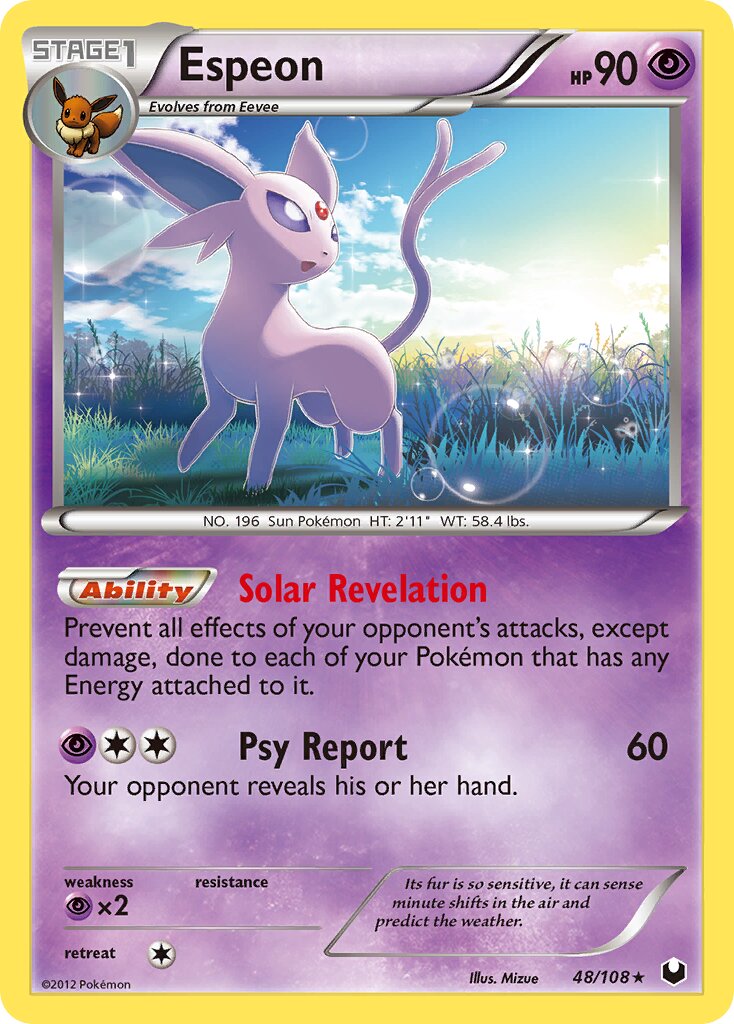 Espeon - 48/108 - Rare (Inglés NM)