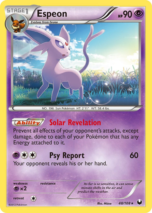 Espeon - 48/108 - Rare (Inglés NM)