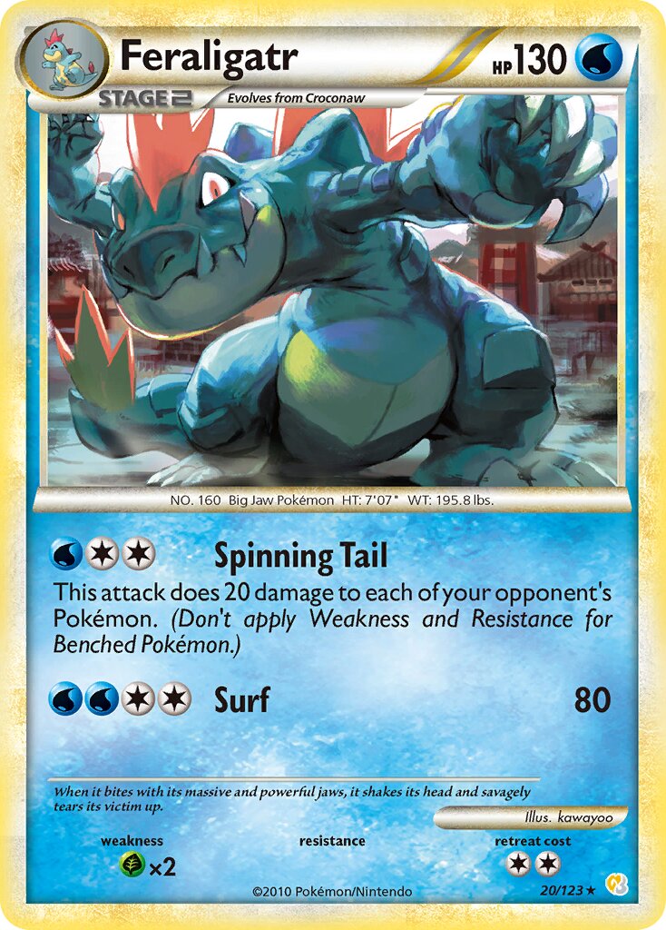 Feraligatr - 20/123 - Rare (Inglés LP)