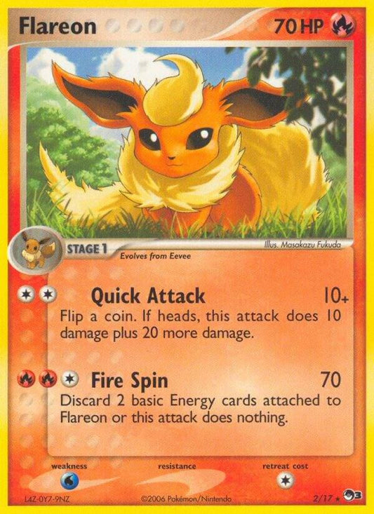Flareon - 2/17 - Rare (Inglés Foil NM)