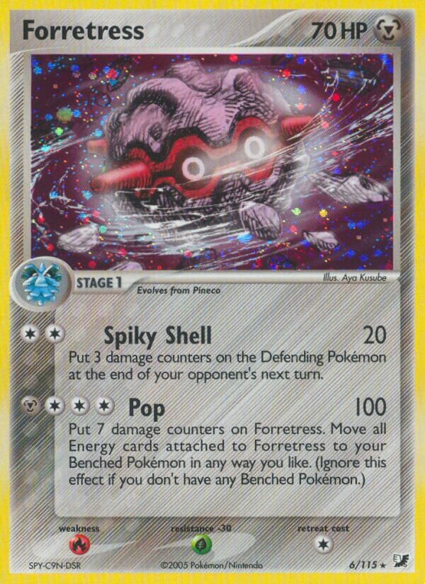 Forretress - 6/115 - Rare Holo (Inglés Foil MP)