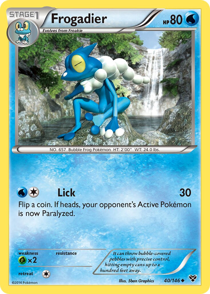 Frogadier - 40/146 - Uncommon (Inglés NM)