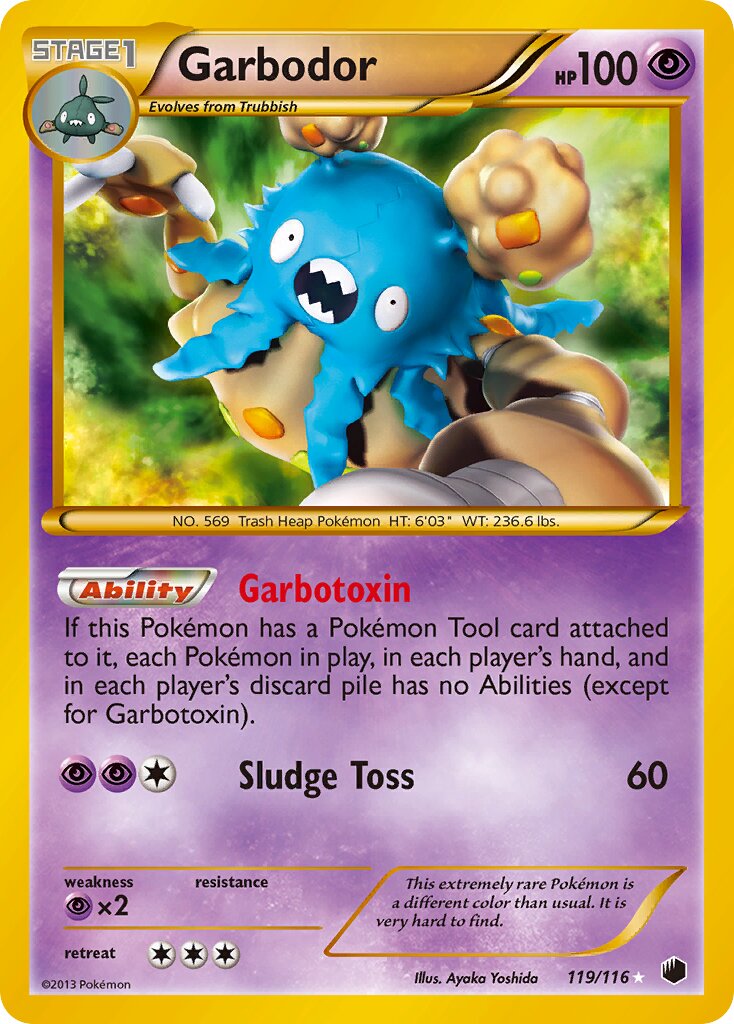 Garbodor - 119/116 - Rare Secret (Inglés Foil LP)