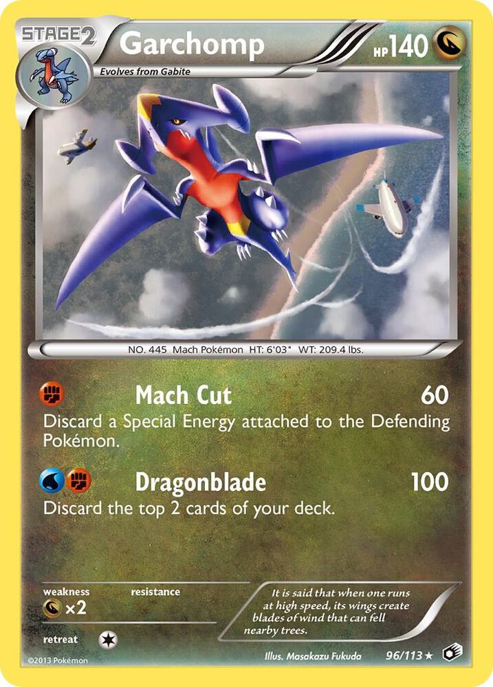 Garchomp - 96/113 - Rare Holo (Inglés Foil LP)