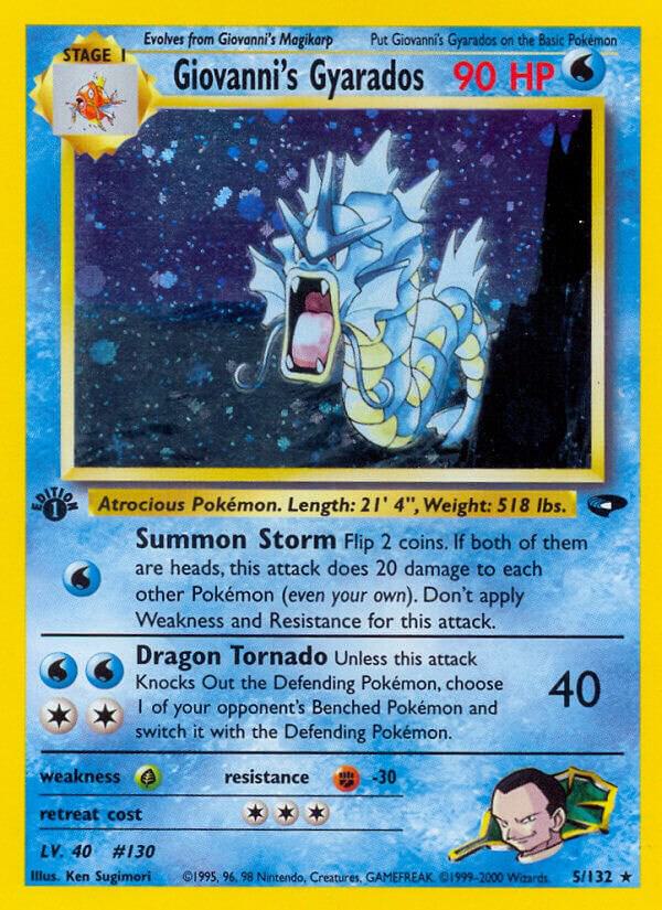 Giovanni's Gyarados - 5/132 - Unlimited Holofoil Rare Holo (Inglés Unlimited Holofoil HP)