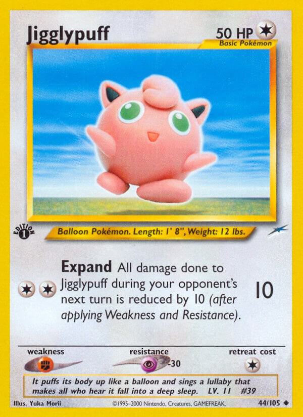 Jigglypuff - 44/105 - Unlimited Uncommon (Inglés Unlimited NM)