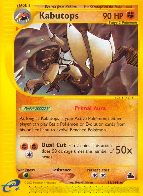 Kabutops - 14/144 - Rare (Inglés LP)
