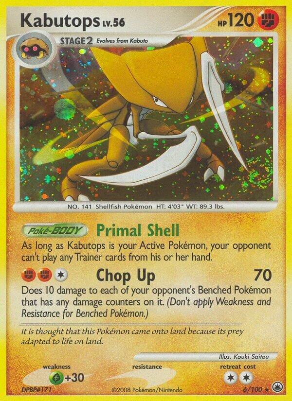 Kabutops - 6/100 - Rare Holo (Inglés Foil LP)