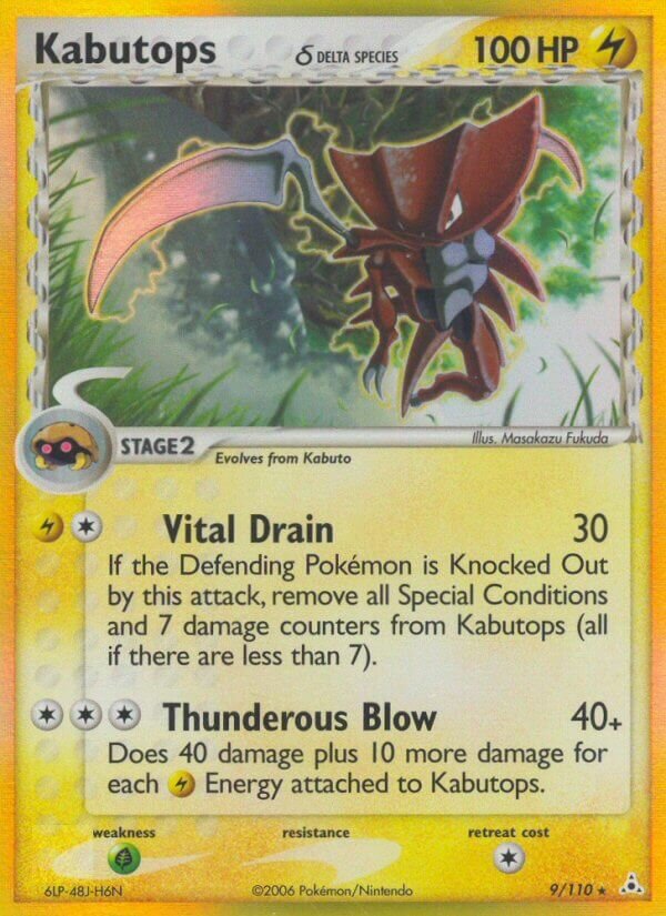 Kabutops - 9/110 - Rare Holo (Inglés Foil MP)