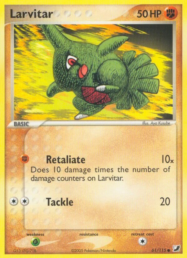 Larvitar - 61/115 - Common (Inglés LP)