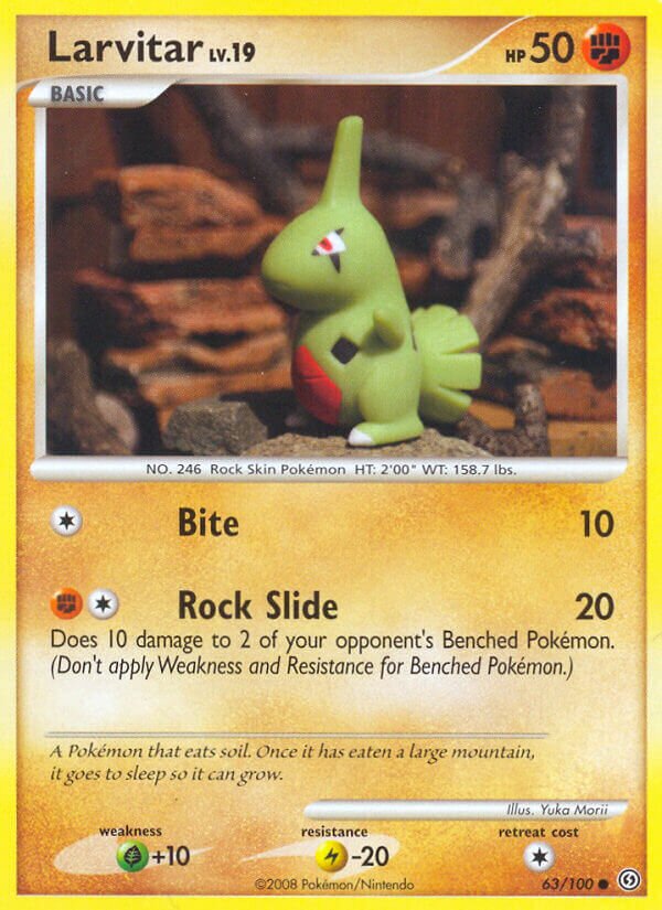 Larvitar - 63/100 - Common (Inglés LP)