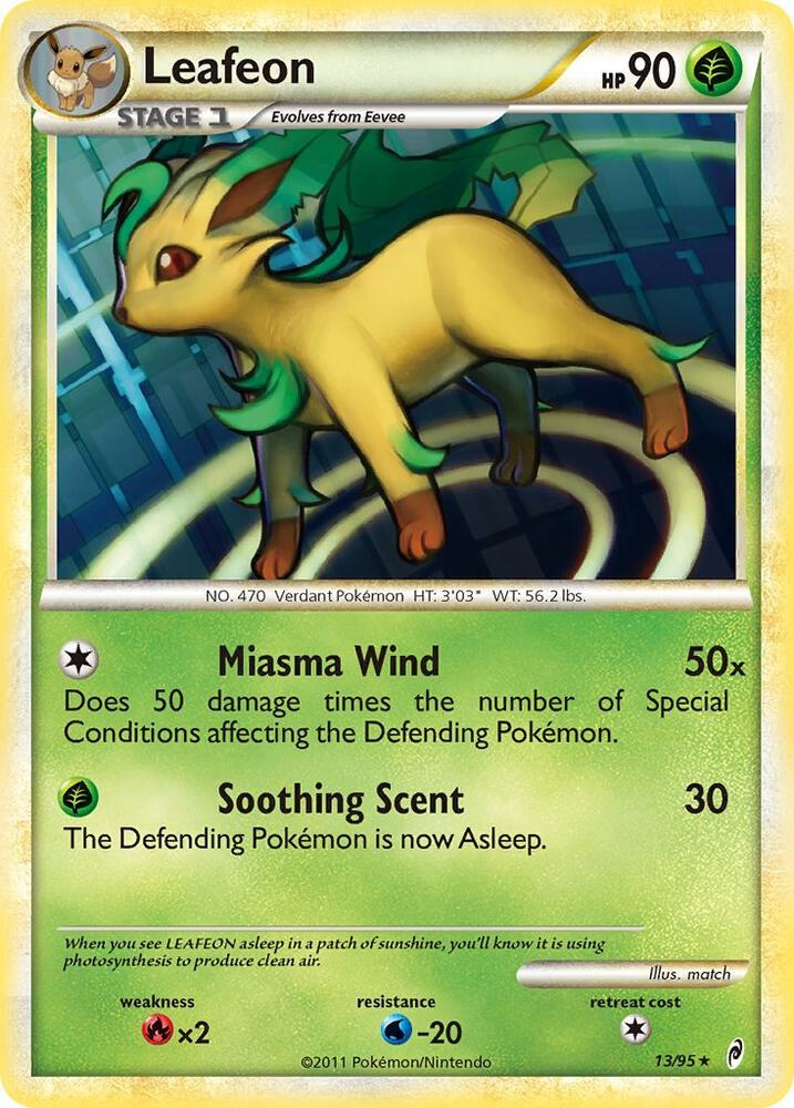 Leafeon - 13/95 - Rare Holo (Inglés Foil LP)