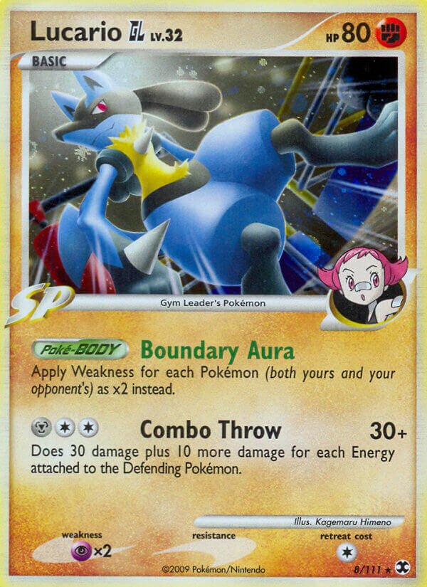 Lucario GL - 8/111 - Rare Holo (Inglés Foil LP)