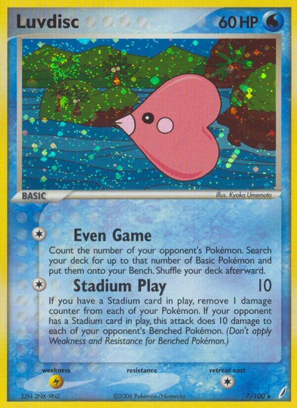 Luvdisc - 7/100 - Rare Holo (Inglés Reverse Holo MP)