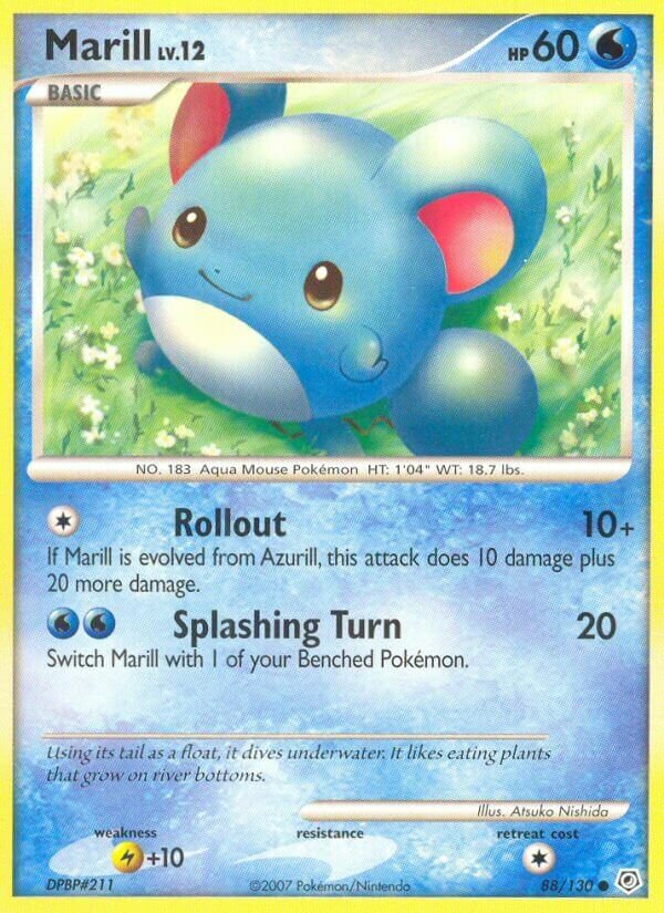 Marill - 88/130 - Common (Inglés Reverse Holo LP)