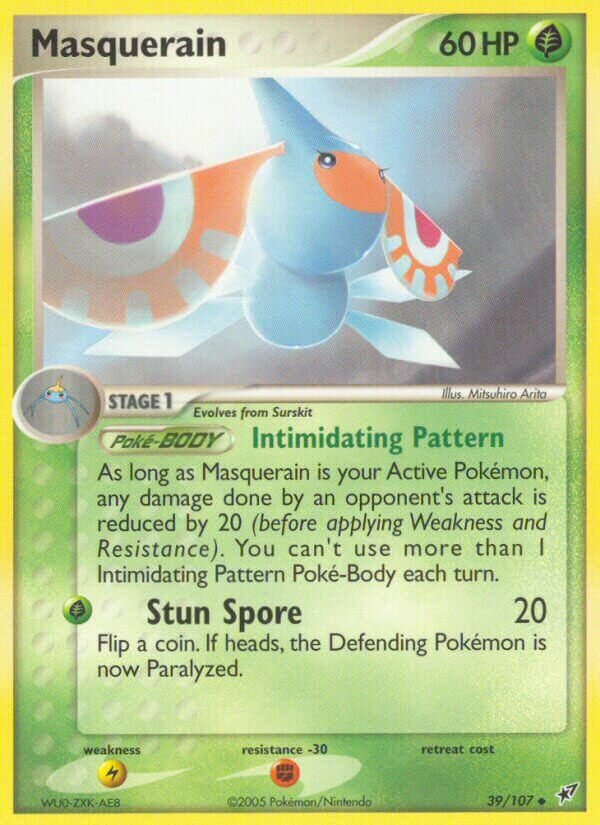 Masquerain - 39/107 - Uncommon (Inglés Reverse Holo MP)