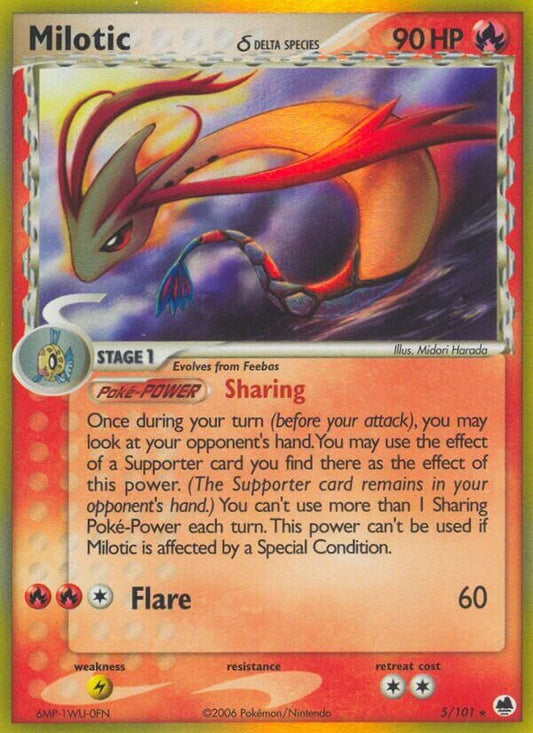 Milotic - 5/101 - Rare Holo (Inglés Foil NM)