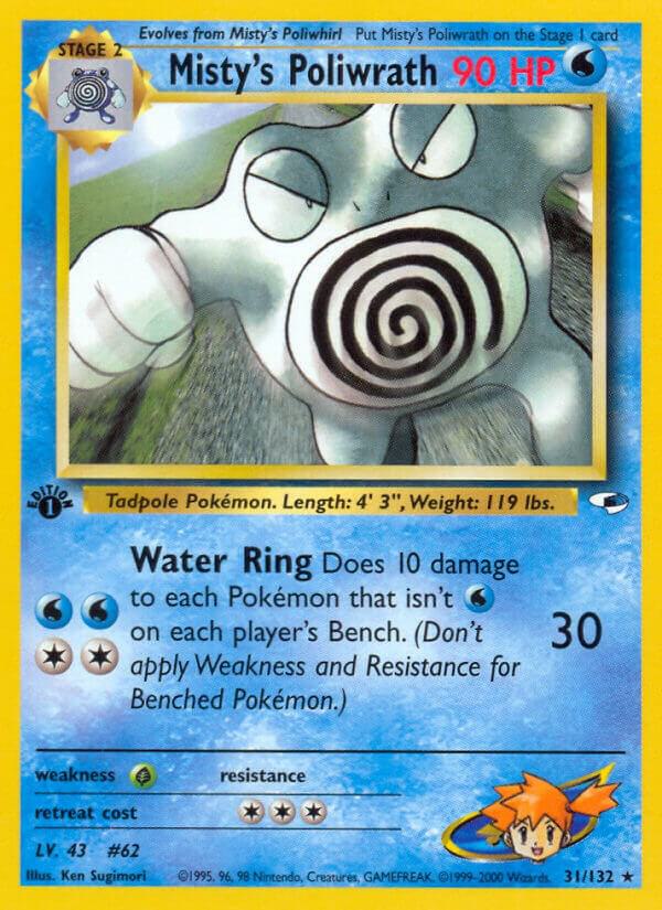 Misty's Poliwrath - 31/132 - Unlimited Rare (Inglés Unlimited MP)