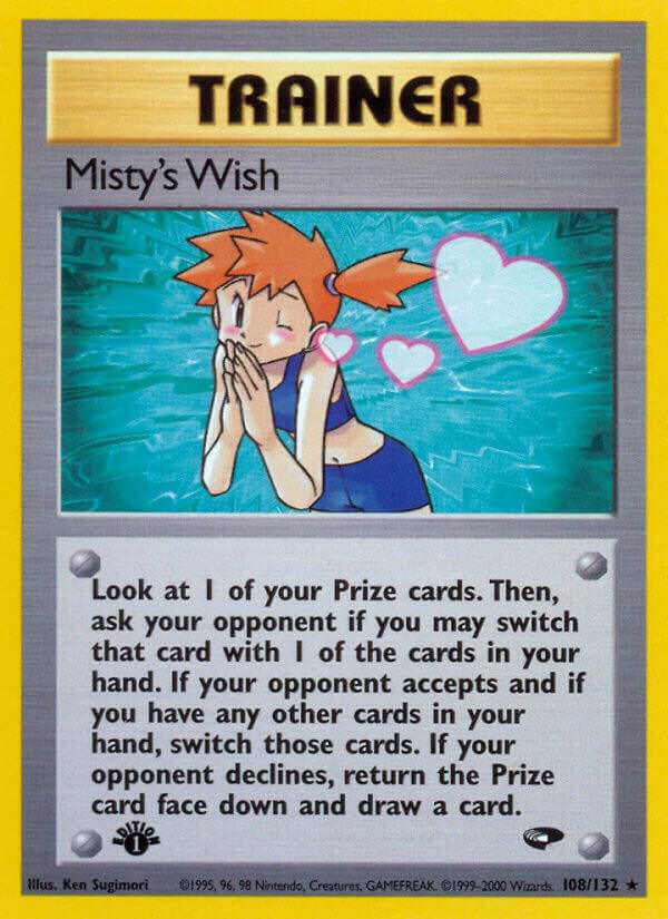 Misty's Wish - 108/132 - 1st Edition Rare (Inglés 1st Edition LP)