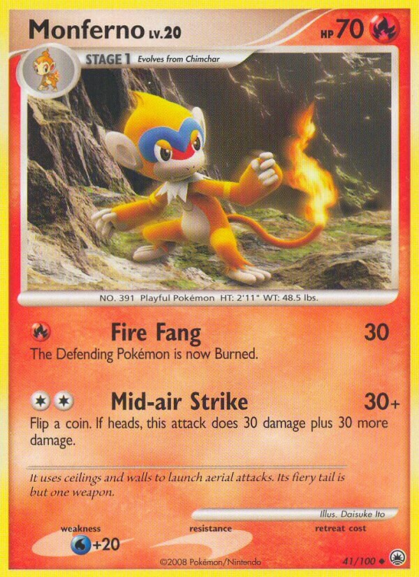 Monferno - 41/100 - Uncommon (Inglés HP)