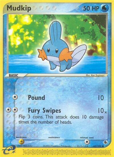 Mudkip - 60/109 - Common (Inglés LP)