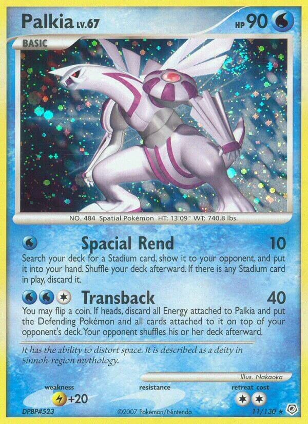 Palkia - 11/130 - Rare Holo (Inglés Foil LP)