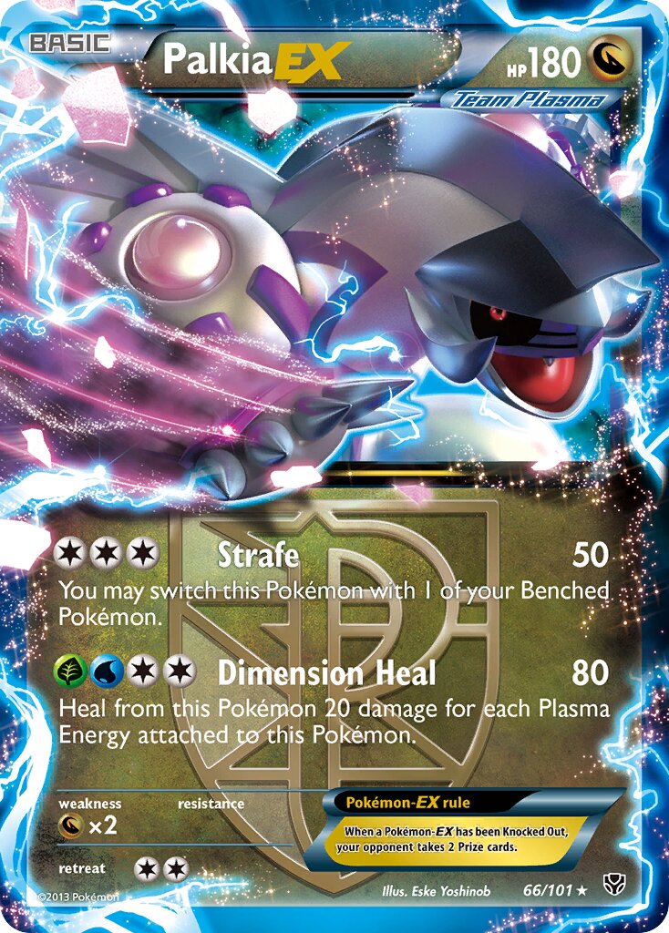 Palkia-EX - 66/101 - Rare Holo EX (Inglés Foil LP)